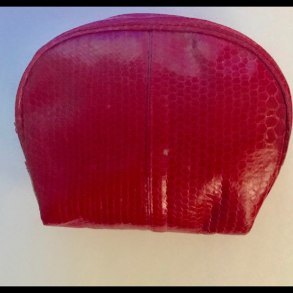 New Red Jim Thompson Snakeskin Clutch Holiday Gatherings - Picture 4 of 8